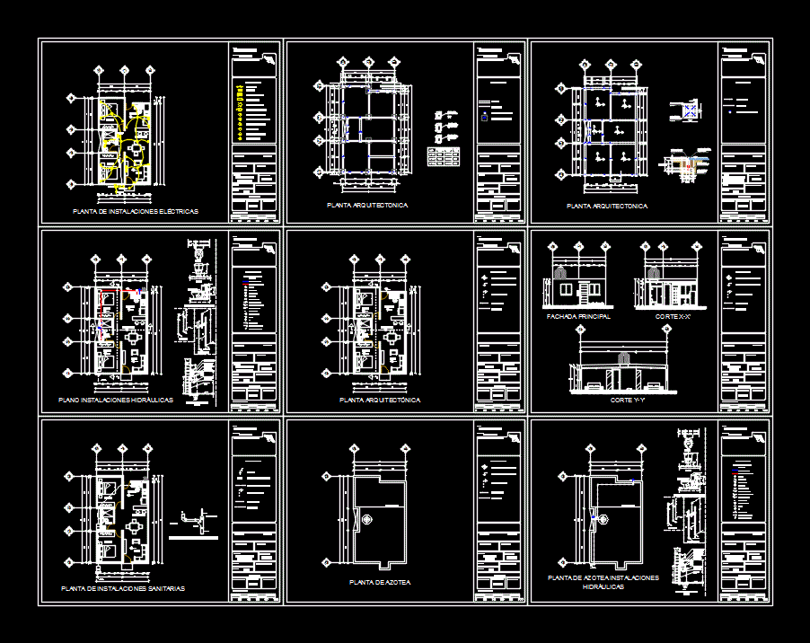 House 2D DWG Full Project for AutoCAD • DesignsCAD