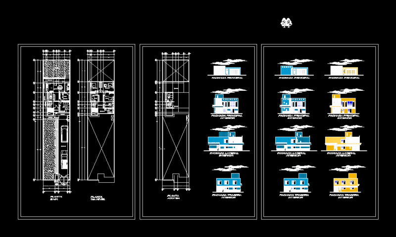 Room House DWG Block for AutoCAD