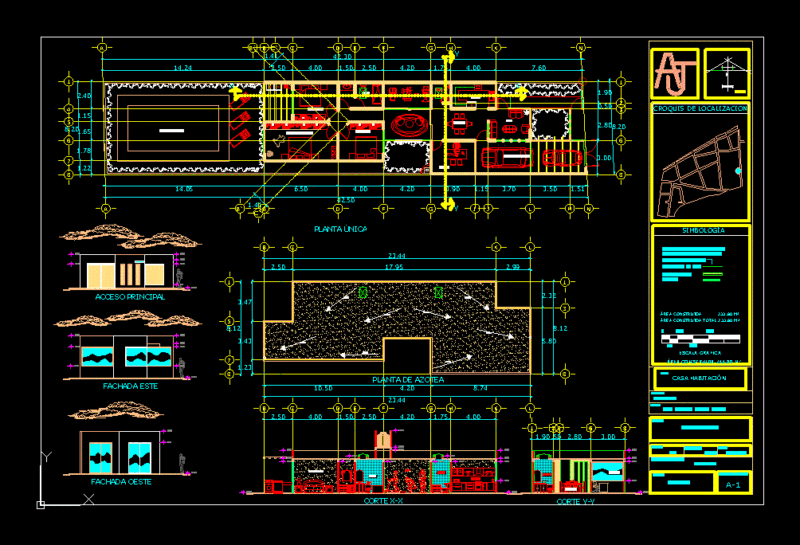 Room House DWG Plan for AutoCAD