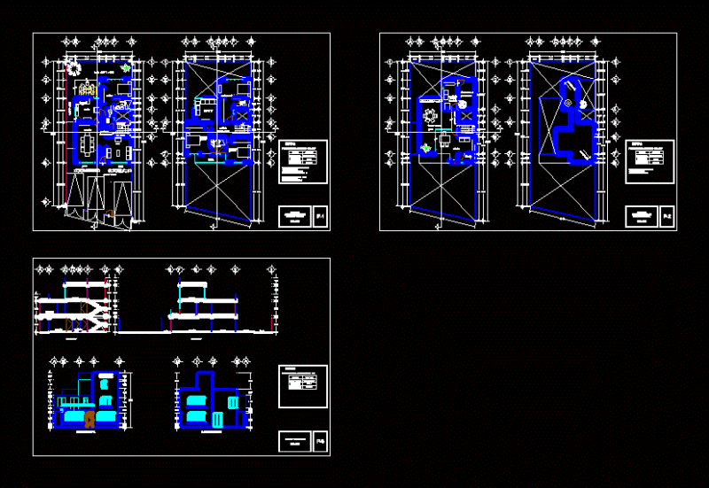 Room House DWG Section for AutoCAD