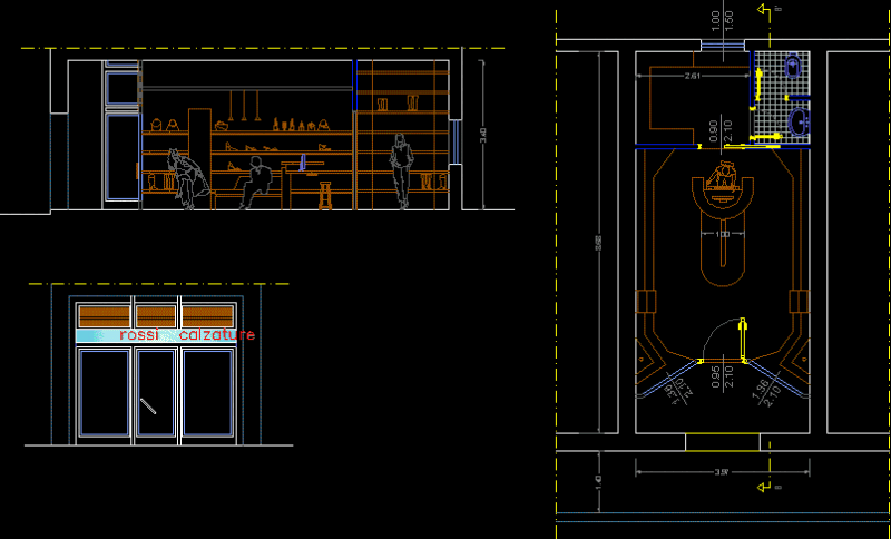 Rossi Footwear DWG Block for AutoCAD