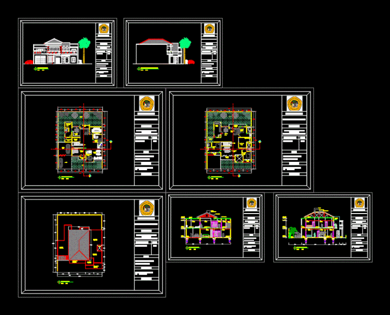 Rumah Tinggal DWG Block for AutoCAD
