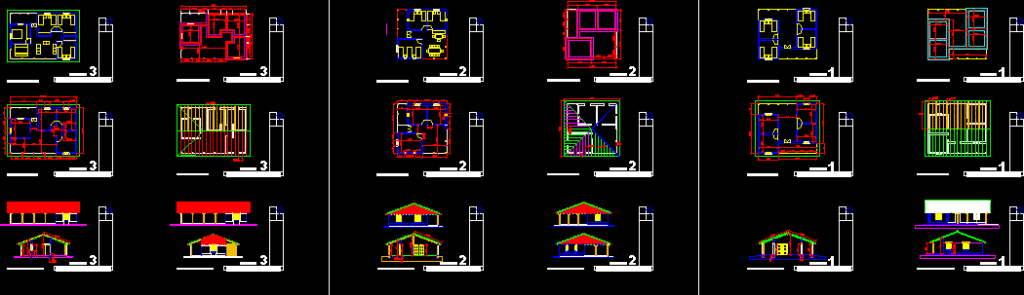Rural House DWG Section for AutoCAD