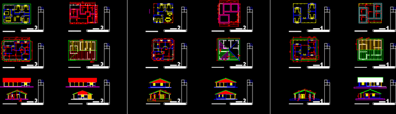 Rural House DWG Section for AutoCAD