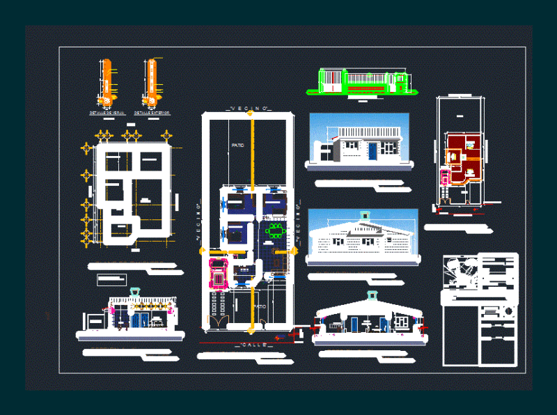 Rural Housing 81 Mtrs DWG Plan for AutoCAD