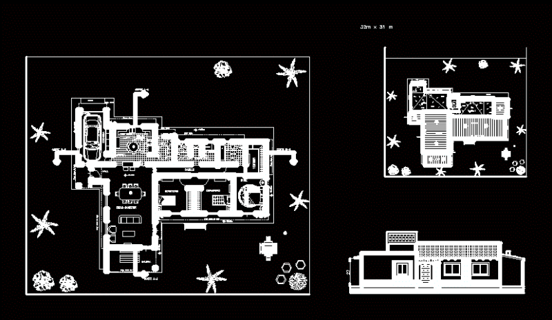 Rural Housing DWG Block for AutoCAD