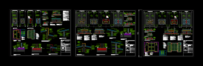 Rural Housing Legajo Wood DWG Block for AutoCAD