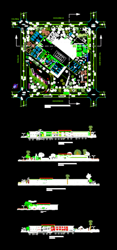 Rural School DWG Block for AutoCAD
