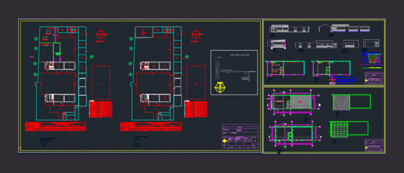 Rural School DWG Block for AutoCAD