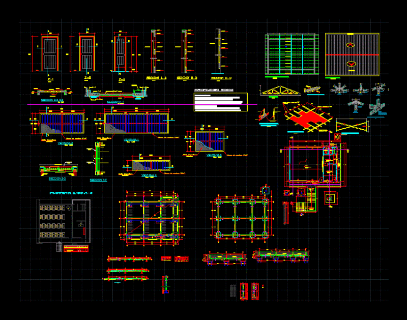 Rural School Floodplain DWG Full Project for AutoCAD