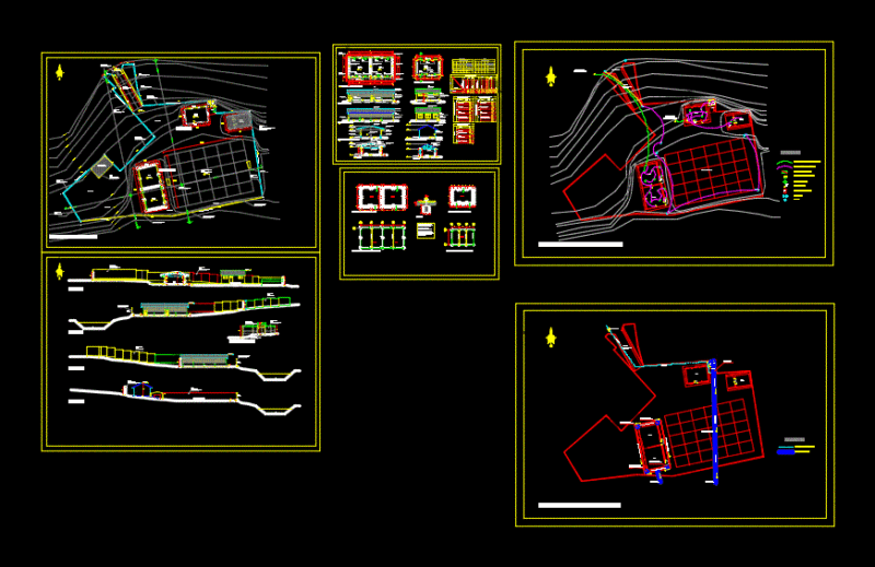Rural School Huancavelica Peru DWG Section for AutoCAD