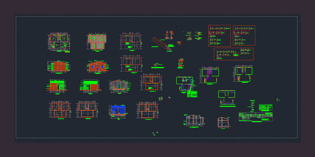 Rural Social Interest Housing DWG Detail for AutoCAD