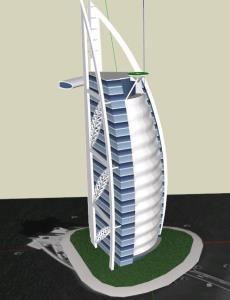 Sailboat Building 3D SKP Model for SketchUp