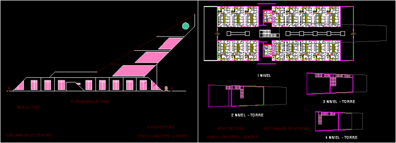 Sales Esplanade DWG Elevation for AutoCAD