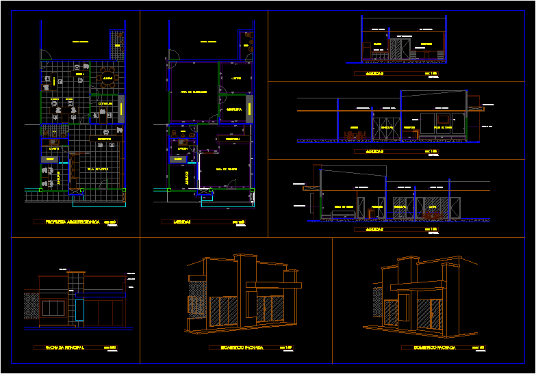 Проект магазина в dwg