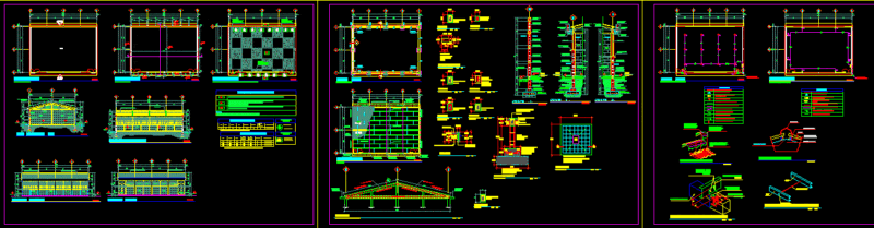 Salon 13x 9 DWG Block for AutoCAD