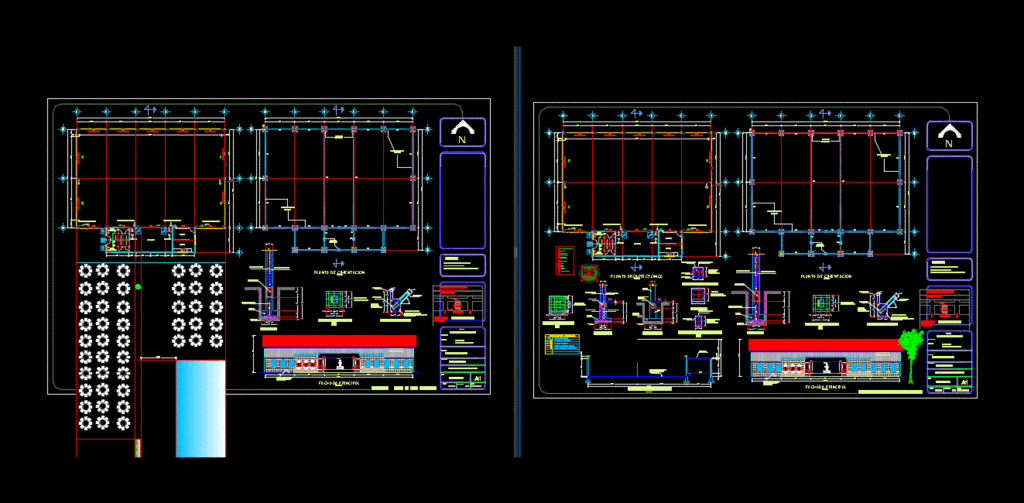 Salon Event DWG Block for AutoCAD