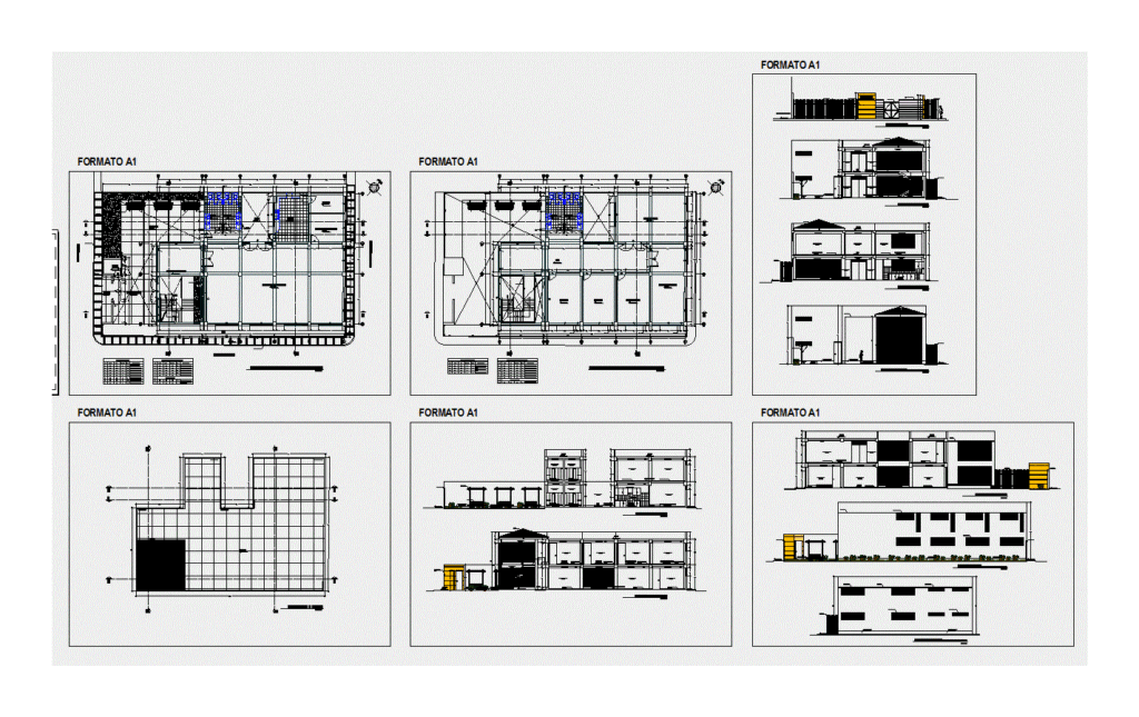 Salon Sum DWG Section for AutoCAD