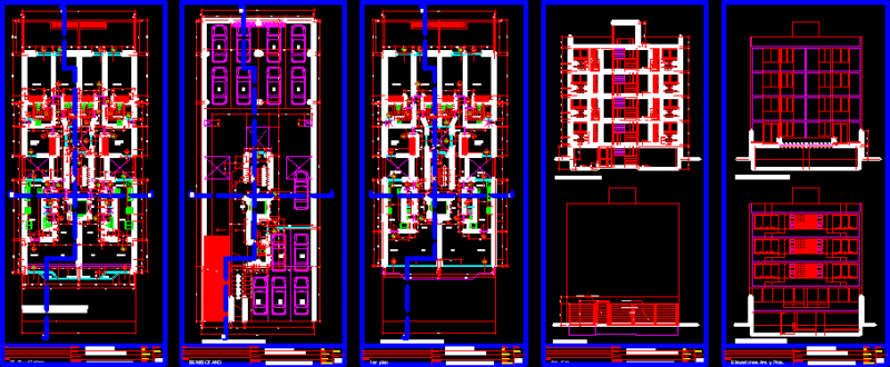 San Isidro Apartment Building DWG Section for AutoCAD