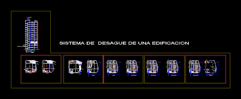 Sanitary Facilities In Building DWG Block for AutoCAD