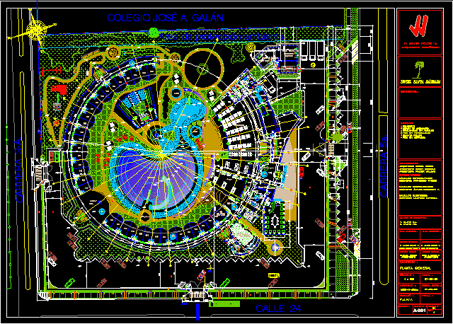 Tourist Hotel and Resort 2D DWG Design Block for AutoCAD 