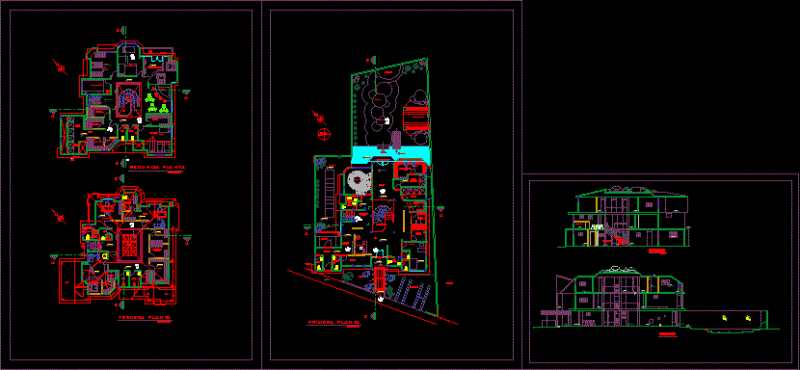 Multifunctional Spa 2D DWG Design  Block for AutoCAD