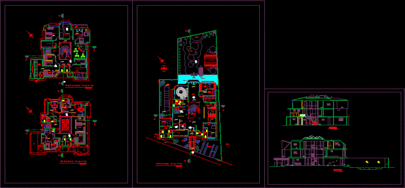 Saunas DWG Block for AutoCAD