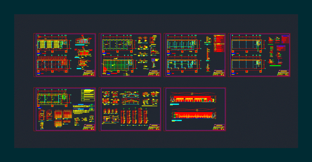 School 3 Classrooms DWG Full Project for AutoCAD