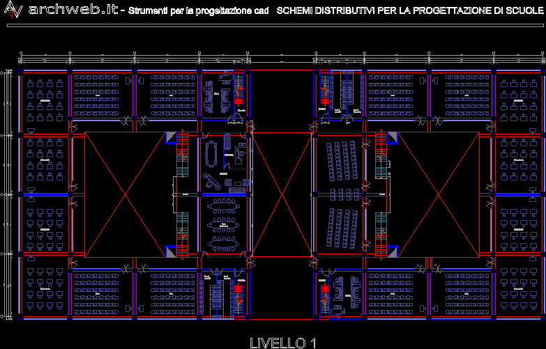 Проект школы dwg