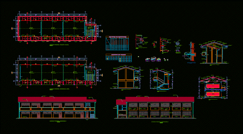 School – Architecture DWG Detail for AutoCAD