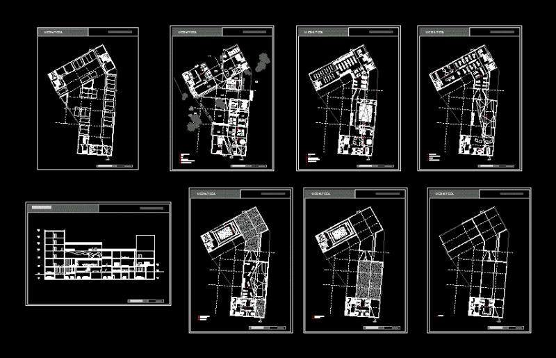 School – Media DWG Block for AutoCAD