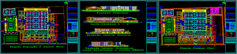 School – Project DWG Full Project for AutoCAD