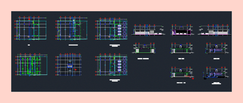 School Cafeteria DWG Plan for AutoCAD
