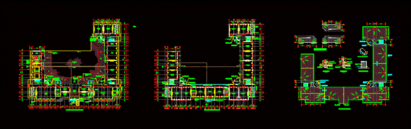 School Construction DWG Block for AutoCAD