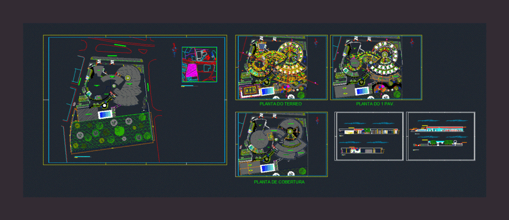 School DWG Block for AutoCAD