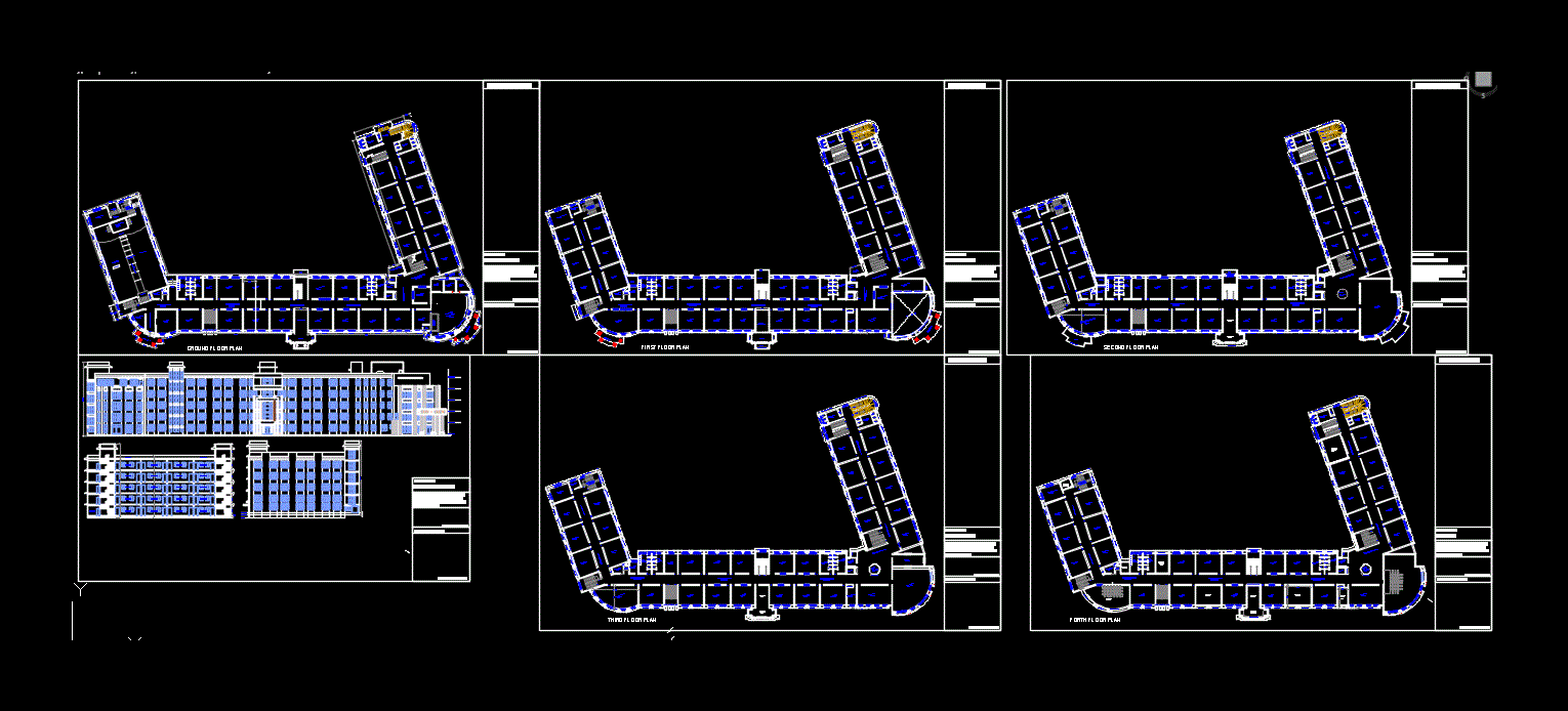 Проект школы dwg