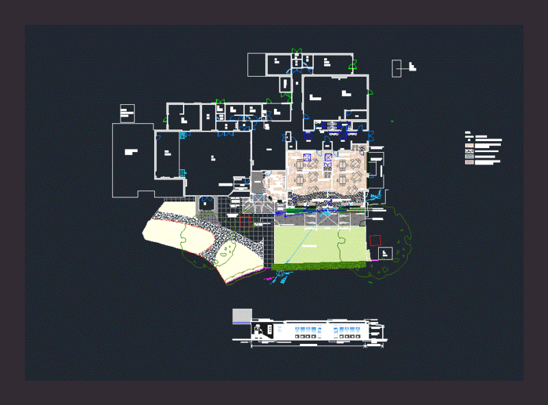 School DWG Block for AutoCAD