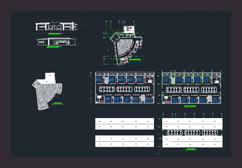 School DWG Block for AutoCAD