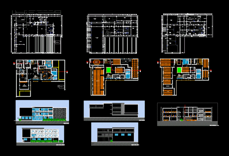 School DWG Block for AutoCAD