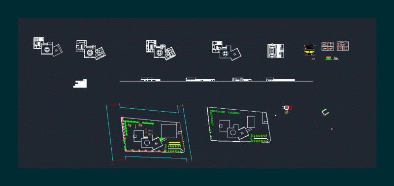 School DWG Elevation for AutoCAD