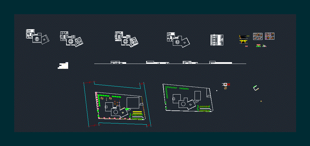 Проект школы в автокаде