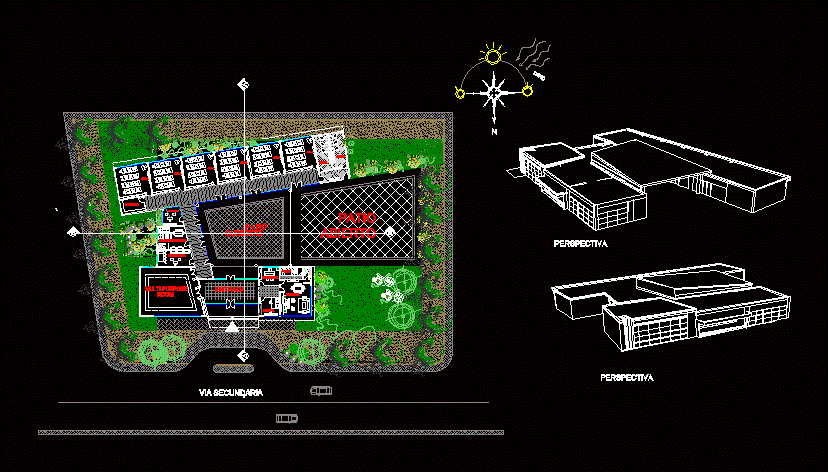 Проект детского сада autocad