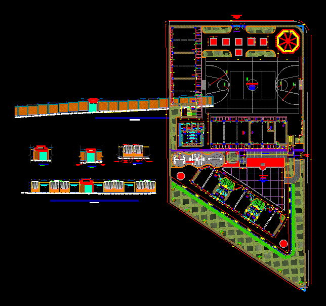 Проект школы dwg