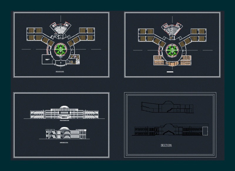School DWG Plan for AutoCAD