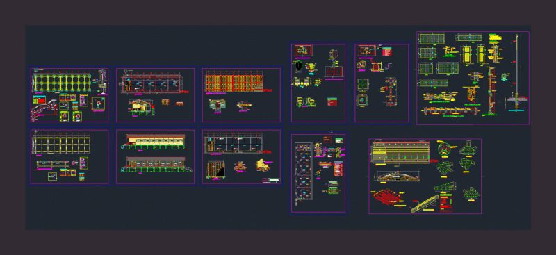 School DWG Section for AutoCAD