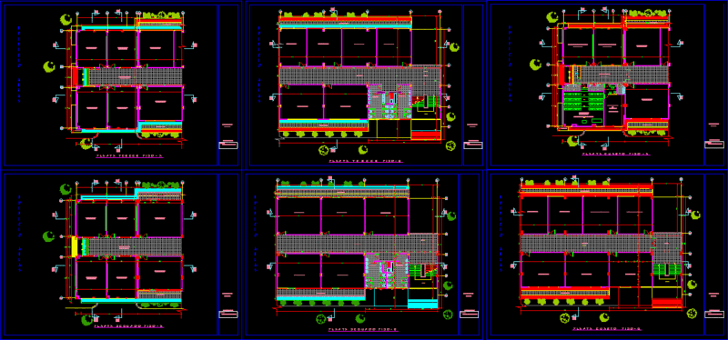 School DWG Section for AutoCAD