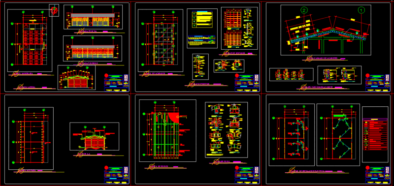 School Enlargement DWG Block for AutoCAD