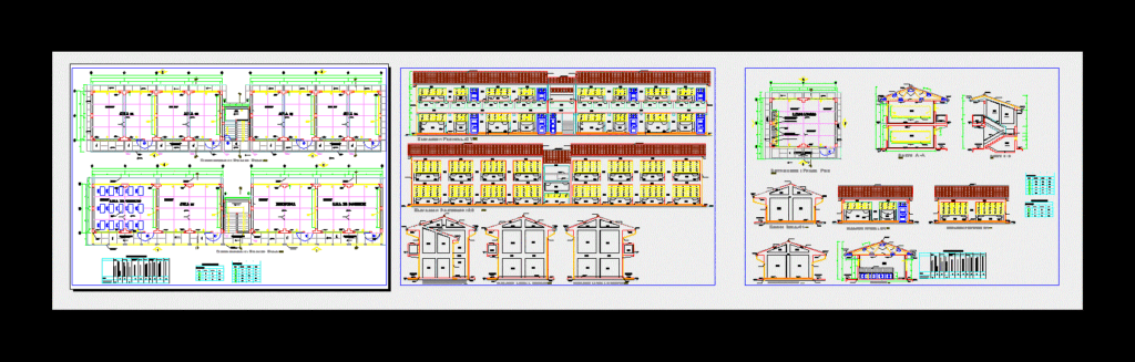 School In Huaraz DWG Section for AutoCAD