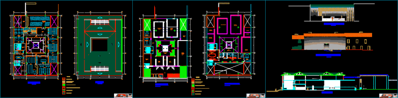 School Romeritos DWG Elevation for AutoCAD