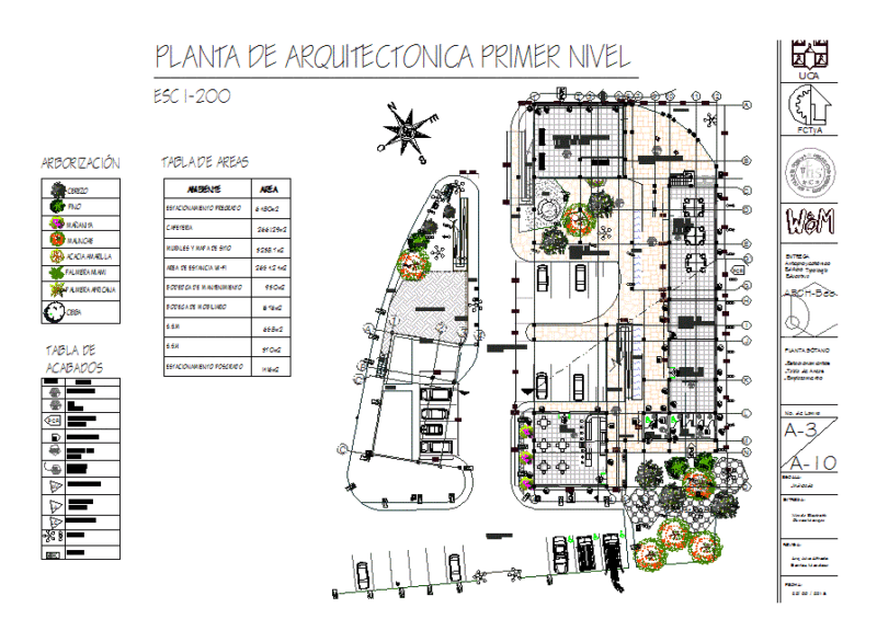 University Educational Building First Floor Architectural Plan